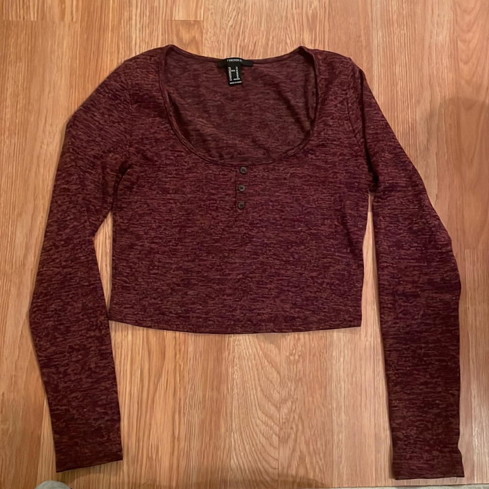 Dark purple crop top